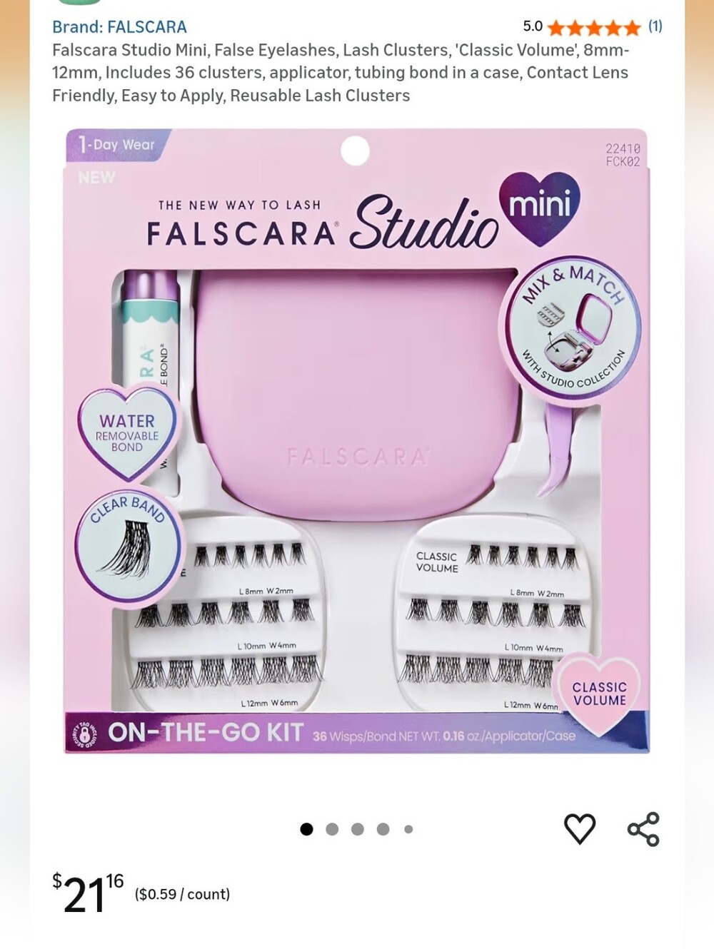 Falscara Studio Mini On-The-Go Lash Kit - Pink